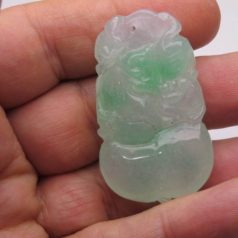 Jade Hand Made Carved Pendant